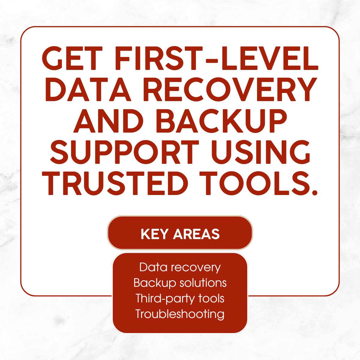 Data Recovery & Backup Solutions